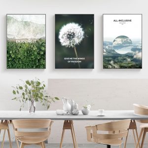 Modern Landscape Dandelion Wall Art Canvas Painting Decoration Home Decor Nordic Posters and Prints Wall Pictures Living Room