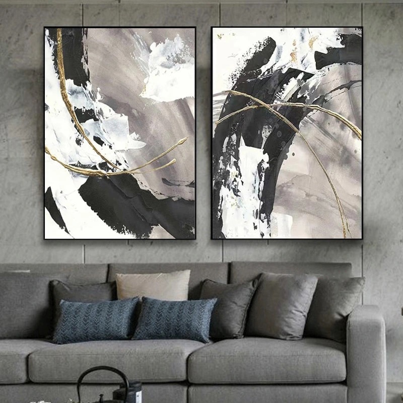 100-Handpainted-Abstract-Oil-Painting-On-Canvas-Textured-Gold-Black-Gray-Modern-Wall-Art-Painting-Frameless-1.jpg