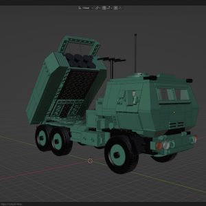 Digital File 3D Model 3D MRLS Himars Lego Army Brick