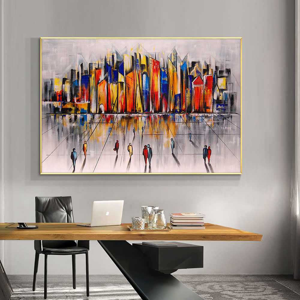 Abstract-Colorful-Building-Oil-Painting-On-Canvas-100-Hand-Painted-Modern-Wall-Art-Pictures-For-Living-2.jpg