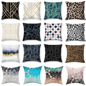 Livingroom Animal Print Leopard Pillowcase Polyester Pillow Case Cushion Cover Decorative Pillows  Sofa Chair Seat Car Outdoor