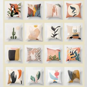 Modern Nordic Abstract Geometric Portrait Cushion Pillow Case Sofa Cushion Cover Home Decprative Pillow Covers