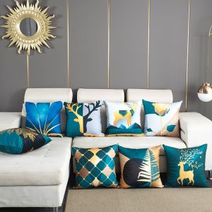Nordic Animal Deer Butterlfy Pillow Case Modern Sofa Cushion Cover Living Room Geometric Pattern Decorative Pillow Cover