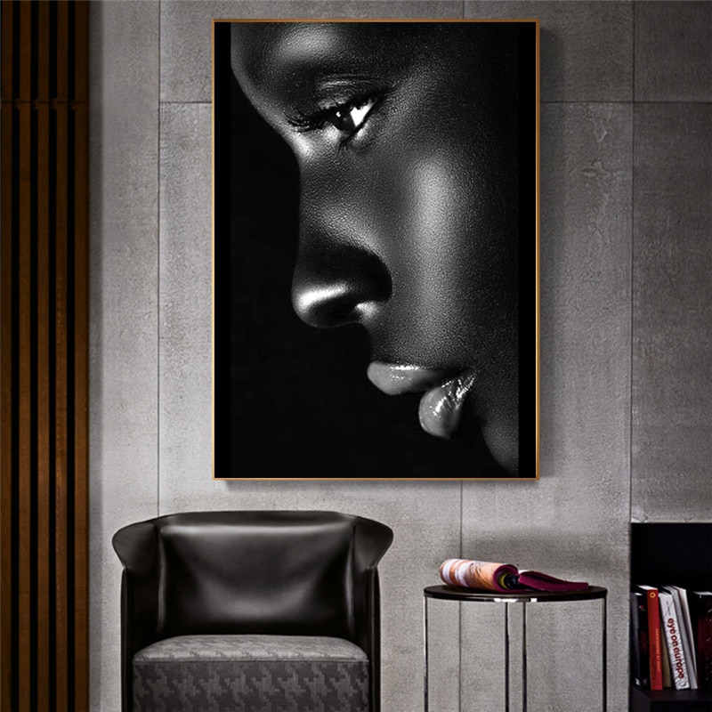 Black-Profile-Lip-Woman-Oil-Painting-on-Canvas-Cuadros-Posters-and-Prints-African-Wall-Art-Picture-2.jpg