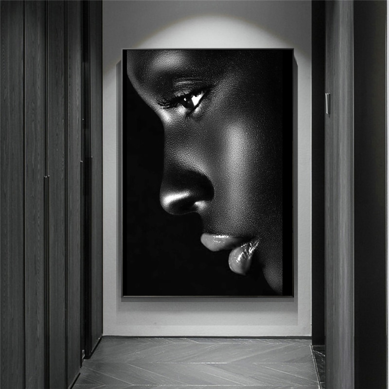 Black-Profile-Lip-Woman-Oil-Painting-on-Canvas-Cuadros-Posters-and-Prints-African-Wall-Art-Picture.jpg