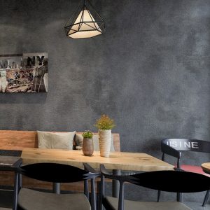 Dark Gray Vintage Vinyl Concrete Wall Effect Wallpaper Retro Plain Texture PVC Wall Paper Bedroom Living Room Background Decor
