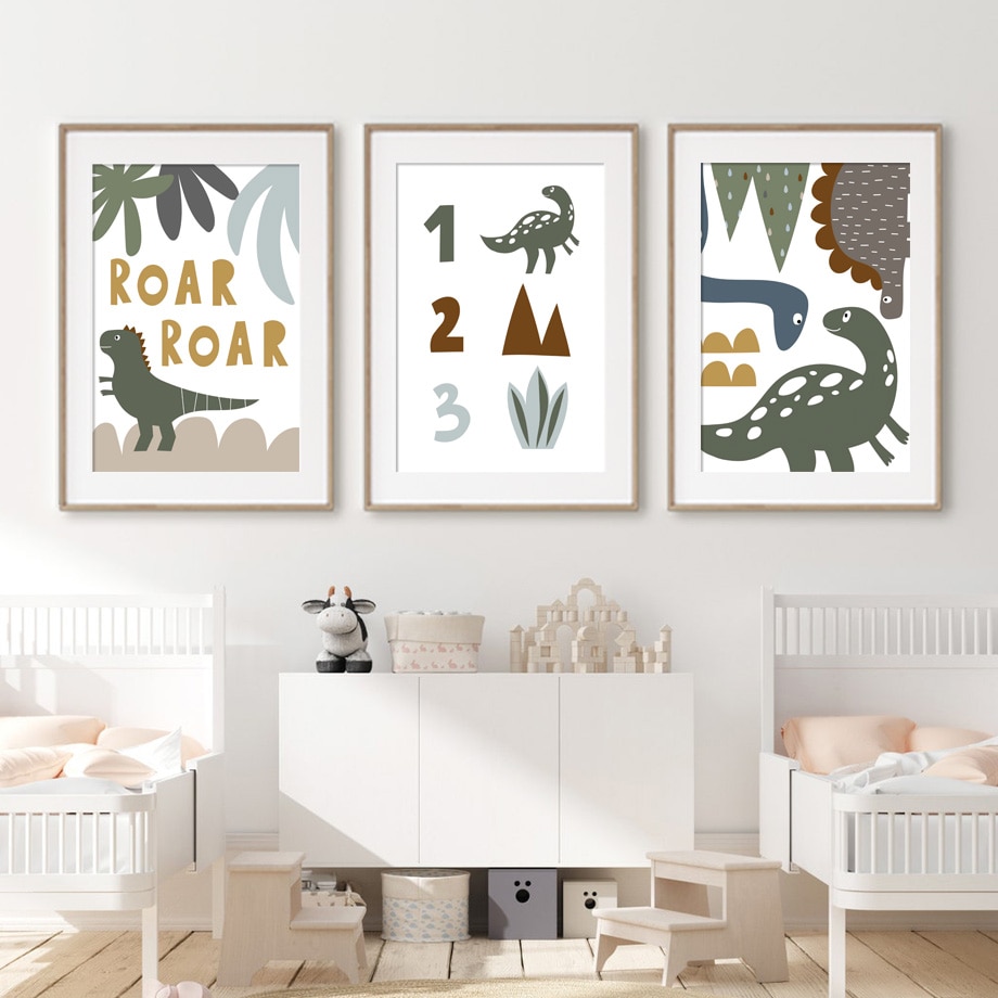 Dinosaur-Roar-Rainbow-Math-Number-Letter-Cartoon-Animals-Art-Canvas-Painting-Posters-Prints-Wall-Pictures-For-2.jpg