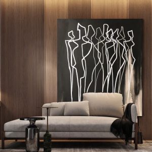 Black And White Abstract Painting Extra Large Wall Art Modern Canvas Original Unique Art Decor Printing Art